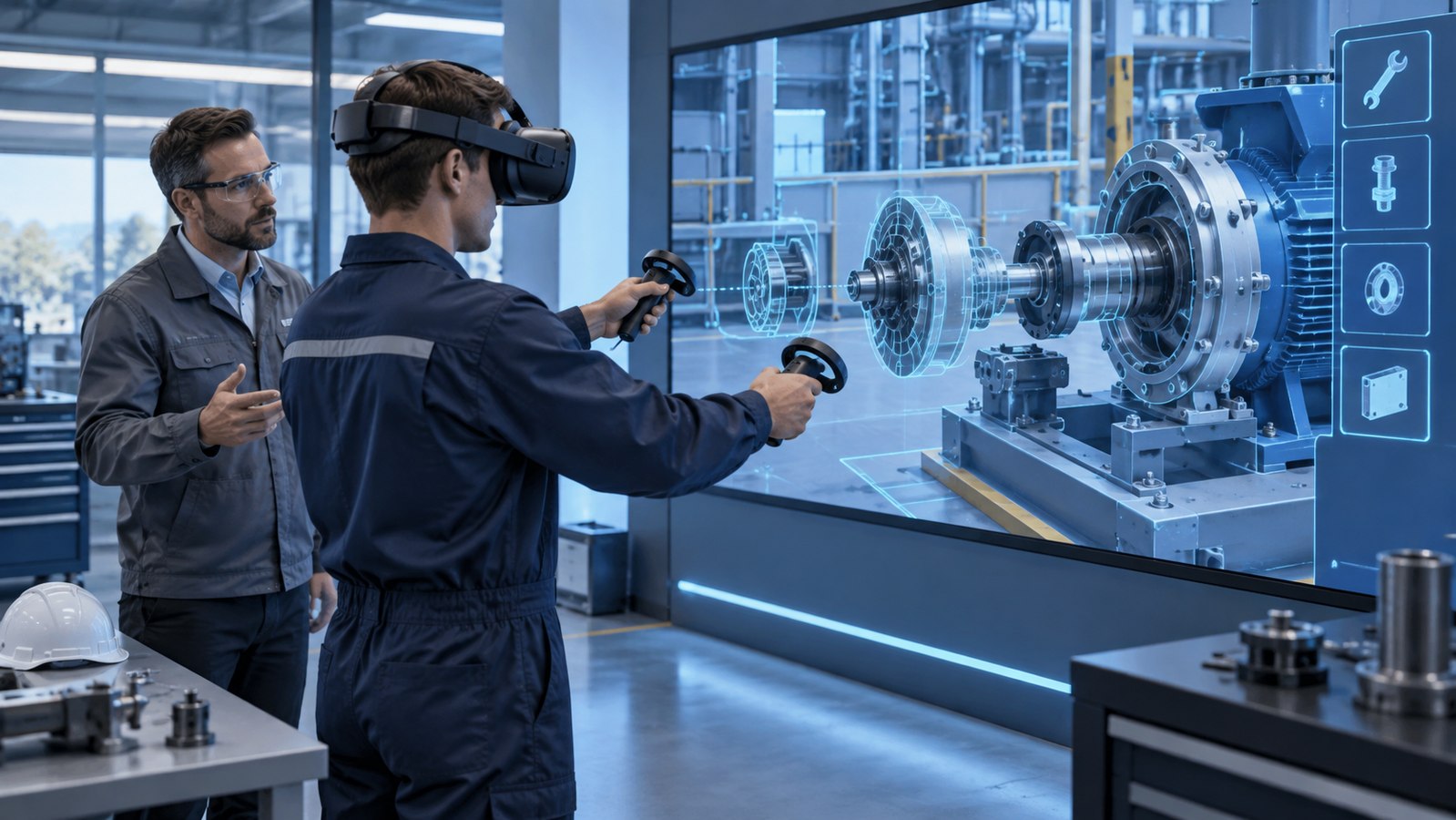 Учебно-тренировочные средства и виртуальная реальность (VR) — иллюстрация направления